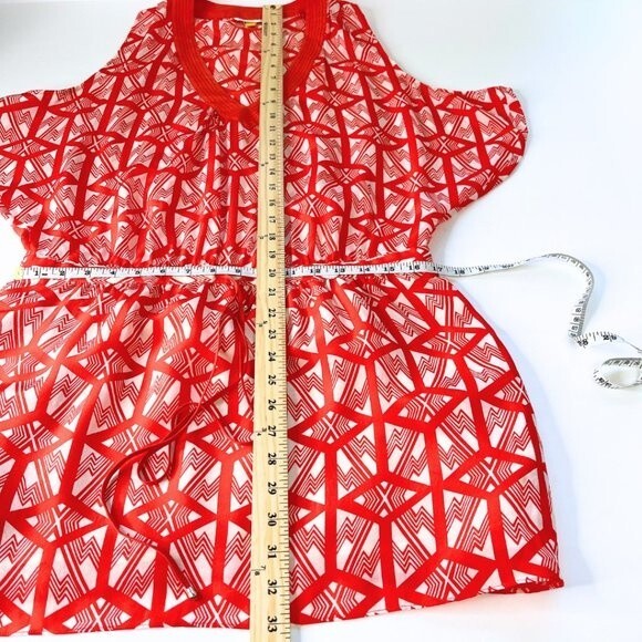 Anthropologi Leifsdottir Catalyst Cold Shoulder Silk Tunic dress Size 2 - Picture 7 of 10